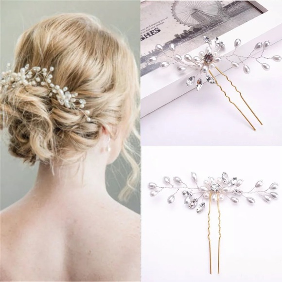Fashion Hair Accessories Pearl Flower Hair Stick - Picture 3 of 8